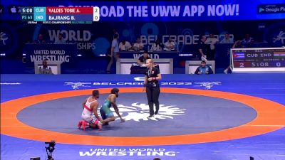 65 kg 1/8 Final - Alejandro Enrique Valdes Tobier, Cuba vs Bajrang Bajrang, India