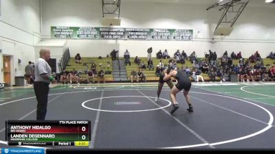 174 lbs 7th Place Match - Landen DeGennaro, Moorpark College vs Anthony Hidalgo, Rio Hondo