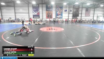 80 lbs Rd# 8- 12:30pm Saturday Final Pool - Cayden Scharf, No Escape W.A. vs Czarlie Diffee, Untouchables