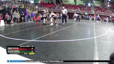 100 lbs Champ. Round 1 - Knox Koehler, Osmond vs Shayne Martin, Gretna Youth Wrestling