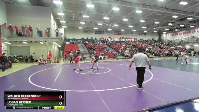 165 lbs Cons. Semi - Logan Berger, Chadron State vs Walker Heckendorf, Western Colorado