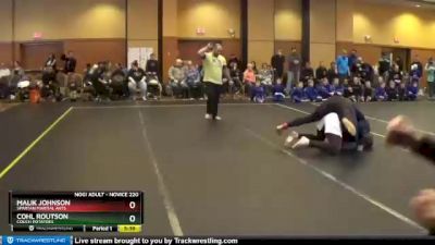 Novice 220 lbs Round 2 - Malik Johnson, Spartan Martial Arts vs Cohl Routson, Couch Potatoes