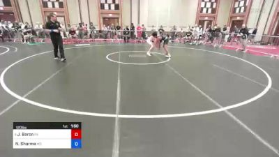 120 lbs Consi Of 16 #2 - Jack Baron, Pa vs Neil Sharma, Md