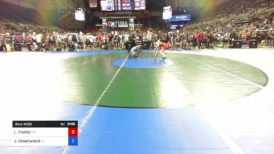 160 lbs Rnd Of 256 - Logan Fowler, Tennessee vs Joshua Greenwood, Ohio