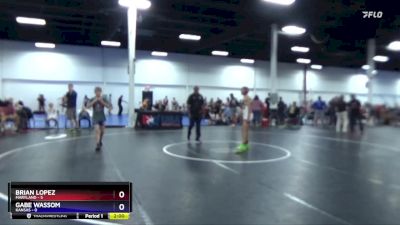 106 lbs Semis & 1st Wrestleback (8 Team) - Brian Lopez, Maryland vs Gabe Wassom, Kansas