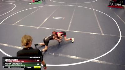 70 lbs Cons. Round 3 - Ben Carlsen, Centennial Youth Wrestling vs Kason Lindquist, Owatonna Wrestling Academy