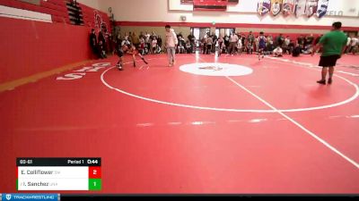 60-61 lbs Round 1 - Isacc Sanchez, Unattached vs Elliot Colliflower, Spokane Wrestling