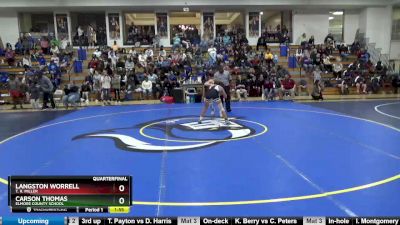 147 lbs Quarterfinal - Carson Thomas, Elmore County School vs Langston Worrell, T. R. Miller