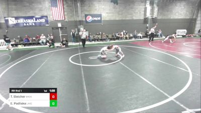 77 lbs Rr Rnd 1 - Thad Sleicher, Broken Bow Wrestling vs Emmitt Podliska, Lakeview Youth Wrestling