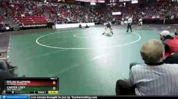 D1-152 lbs 5th Place Match - Carter Lovy, West Bend West vs Dylan Ellefson, La Crosse Logan/Cen.