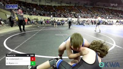 Round Of 16 - Whitton Lindamood, Weatherford Youth Wrestling vs Alister Myers, Miami Takedown Club