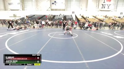 160 lbs Cons. Round 5 - E Abram, Niskayuna Youth Wrestling Club vs Justin Race, Club Not Listed