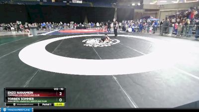 92 lbs Champ. Round 1 - Torben Sommer, Anacortes Hawkeyes Wrestling Club vs Enzo Nanamkin, Toppenish USA Wrestling Club