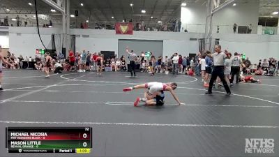 72 lbs Round 1 (6 Team) - Michael Nicosia, Mat Assassins Black vs Mason Little, Revival Orange