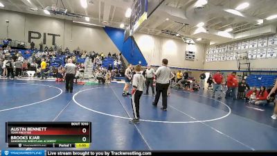 130 lbs 5th Place Match - Brooks Kjar, Sanderson Wrestling Academy vs Austin Bennett, Team Prestige