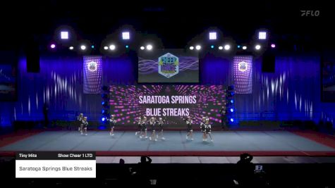Saratoga Springs Blue Streaks [2022 Tiny Mite Show Cheer 1 LTD] 2022 Pop Warner National Cheer & Dance Championship