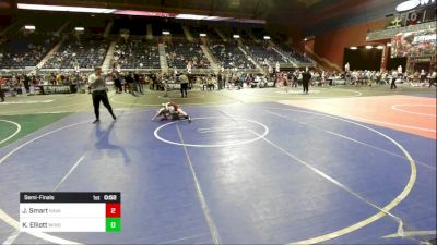 66 lbs Semifinal - Jordy Smart, Ravage vs Krew Elliott, Windy City WC