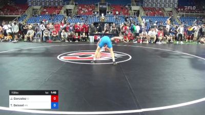 113 lbs Cons 64 #2 - Jeremiah Gonzalez, Idaho vs Trey Beissel, Minnesota