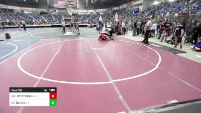 130 lbs Round Of 16 - Dexter Whitmore, Buena Vista Middle School vs Christopher Barela, B.a.m