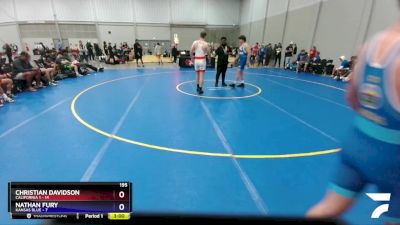 195 lbs Round 1 (8 Team) - Christian Davidson, California 1 vs Nathan Fury, Kansas Blue