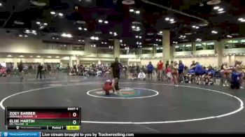 114 lbs Champ Round 1 (16 Team) - Elsie Martin, STL Yellow vs Zoey Barber, Nebraska Tsunami