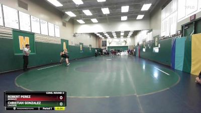 150 lbs Cons. Round 2 - Robert Perez, Brawley vs Christian Gonzalez, Lakeside