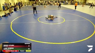 70 lbs Semis & 1st Wrestleback (8 Team) - Luke Roberg, Paynesville vs Brody Sturm, K-M