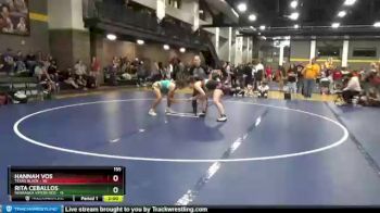 155 lbs Round 2 (6 Team) - Hannah Vos, Texas Black vs Rita Ceballos, Nebraska Vipers Red