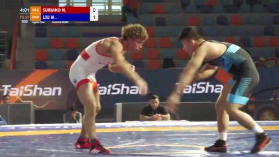 57 kgs Prelim - Nick Suriano (USA) vs Minghu Liu (CHN)