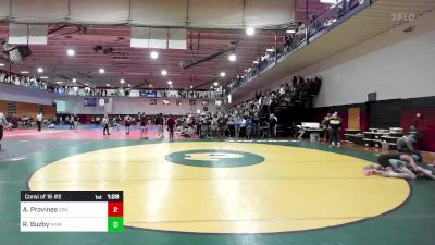 106 lbs Consi Of 16 #2 - Alex Provines, Christian Brothers Academy vs Reid Buzby, North Hunterdon