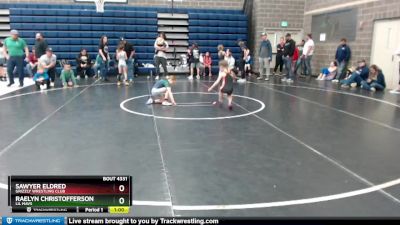 55 lbs 3rd Place Match - Raelyn Christofferson, Lil Mavs vs Sawyer Eldred, Grizzly Wrestling Club
