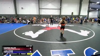 77 lbs Quarterfinal - Cooper Miller, Askeo International Mat Club vs Luke Stage, Toro World Club