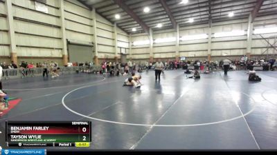 142 lbs Semifinal - Benjamin Farley, Emery vs Tayson Wylie, Sanderson Wrestling Academy