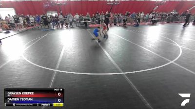 83 lbs Cons. Round 2 - Graysen Koepke, WI vs Damien Yeoman, IA