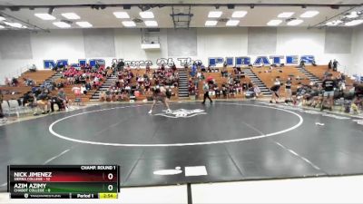 141 lbs Round 1 (16 Team) - Azim Azimy, Chabot College vs Nick Jimenez, Sierra College