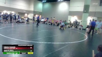 285 lbs Round 4 (16 Team) - Orion Parker, Nebraska Wave Hogs vs Hadyn Ball, Indiana Smackdown Gold