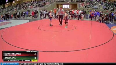 105 lbs Champ. Round 2 - Kenneth Barkell, Red Devil Mat Club vs Joseph Fay, Hillsboro Mat Club