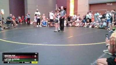 70 lbs Semis & 1st Wrestleback (8 Team) - Dexter Fox, The Missouri Maulers vs Loftan Alfstad, Team Apex