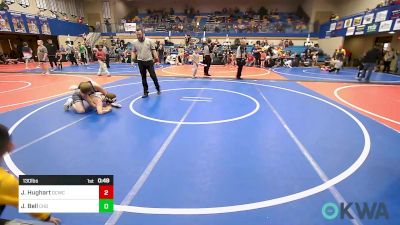 130 lbs Rr Rnd 3 - Jacob Hughart, Dark Cloud Wrestling Club vs Jensen Bell, Choctaw