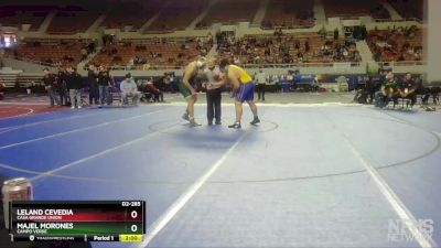 D2-285 lbs Quarterfinal - Majel Morones, Campo Verde vs Leland Cevedia, Casa Grande Union