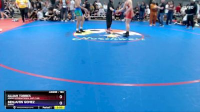 190 lbs Quarterfinal - Alijah Torres, Askeo International Mat Club vs Benjamin Gomez, NWWC