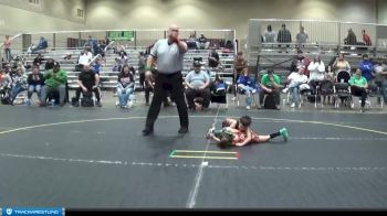 47 lbs Round 3 (4 Team) - AJ Puckett, ARES Black vs Kennedy Wheeler, Contenders WA Blue