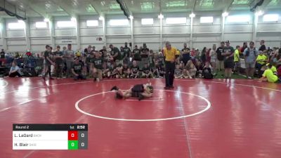 55 lbs Round 2 - Luke LaGard, Backbone Wrestling Club vs Hank Blair, Ohio Gold 24K