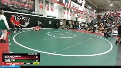 126 lbs Cons. Round 3 - Nick Santorelli, Redondo Union vs Tyler Muk, Lakewood