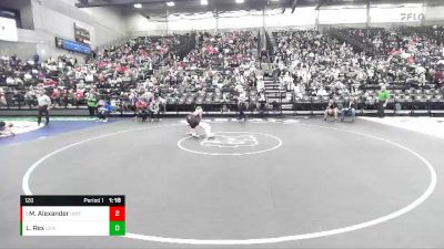 120 lbs Semifinal - Michael Alexander, Uintah vs Lincoln Rex, Lehi