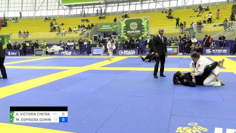 KAROLINA VICTORIA CINTRA MAURICI vs MARINA ESPINOSA DOMINGUES MOTA 2024 Brasileiro Jiu-Jitsu IBJJF
