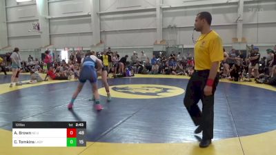 131 lbs Final - Auston Brown, NE United (OH) vs Chole Tomkins, Lady Pitbulls