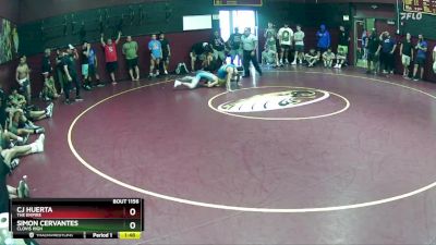 128 lbs Quarterfinal - Simon Cervantes, Clovis High vs Cj Huerta, The Empire