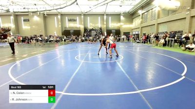 160 lbs Round Of 16 - Noah Colon, Manchester vs Roel Johnson, Avon