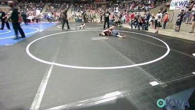 49 lbs Round Of 32 - Gunnar Ratcliff, Tuttle Wrestling vs Benjamin Kuczajda, Blue Devil Wrestling